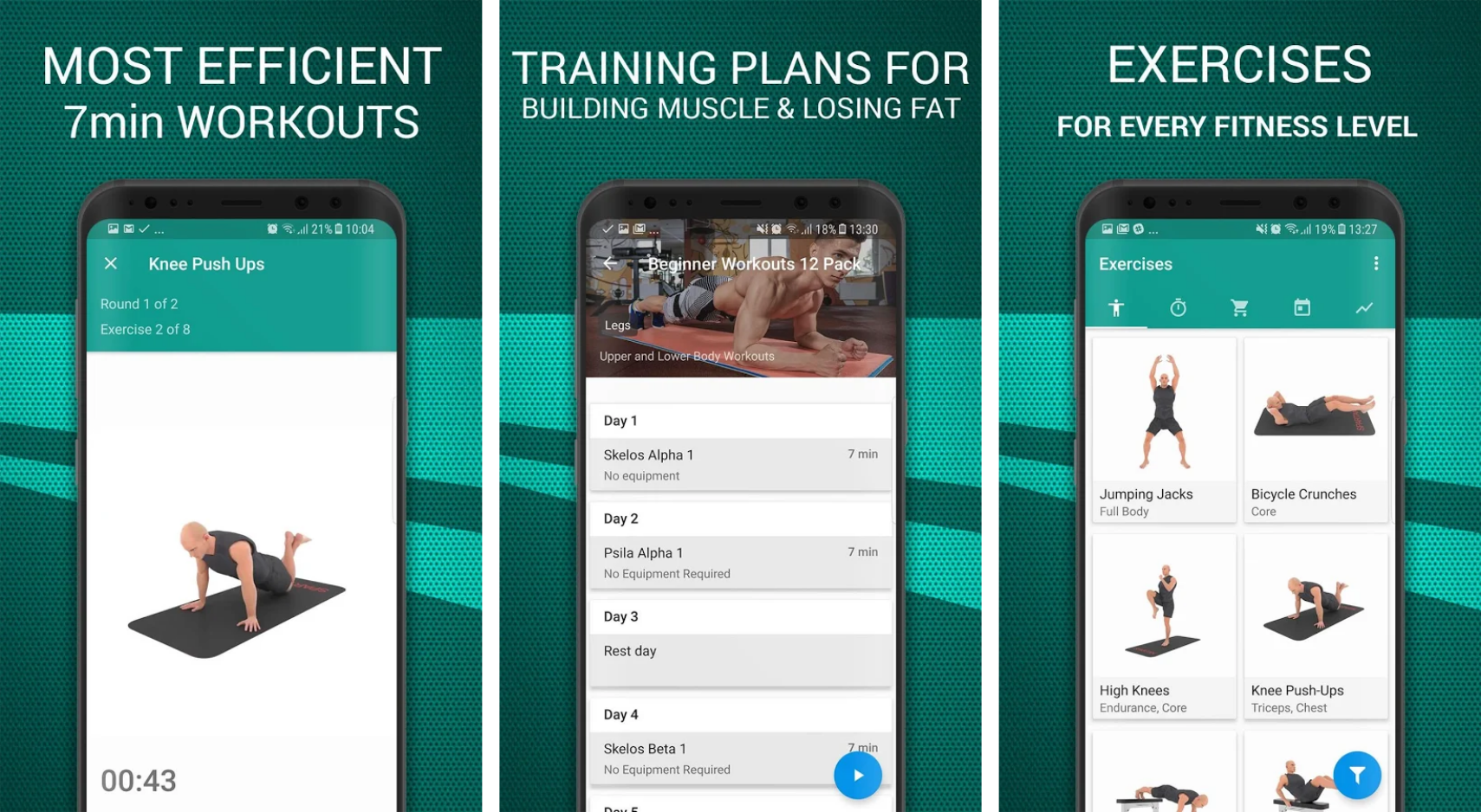 seven minute workout apps